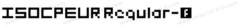 ISOCPEUR Regular字体转换